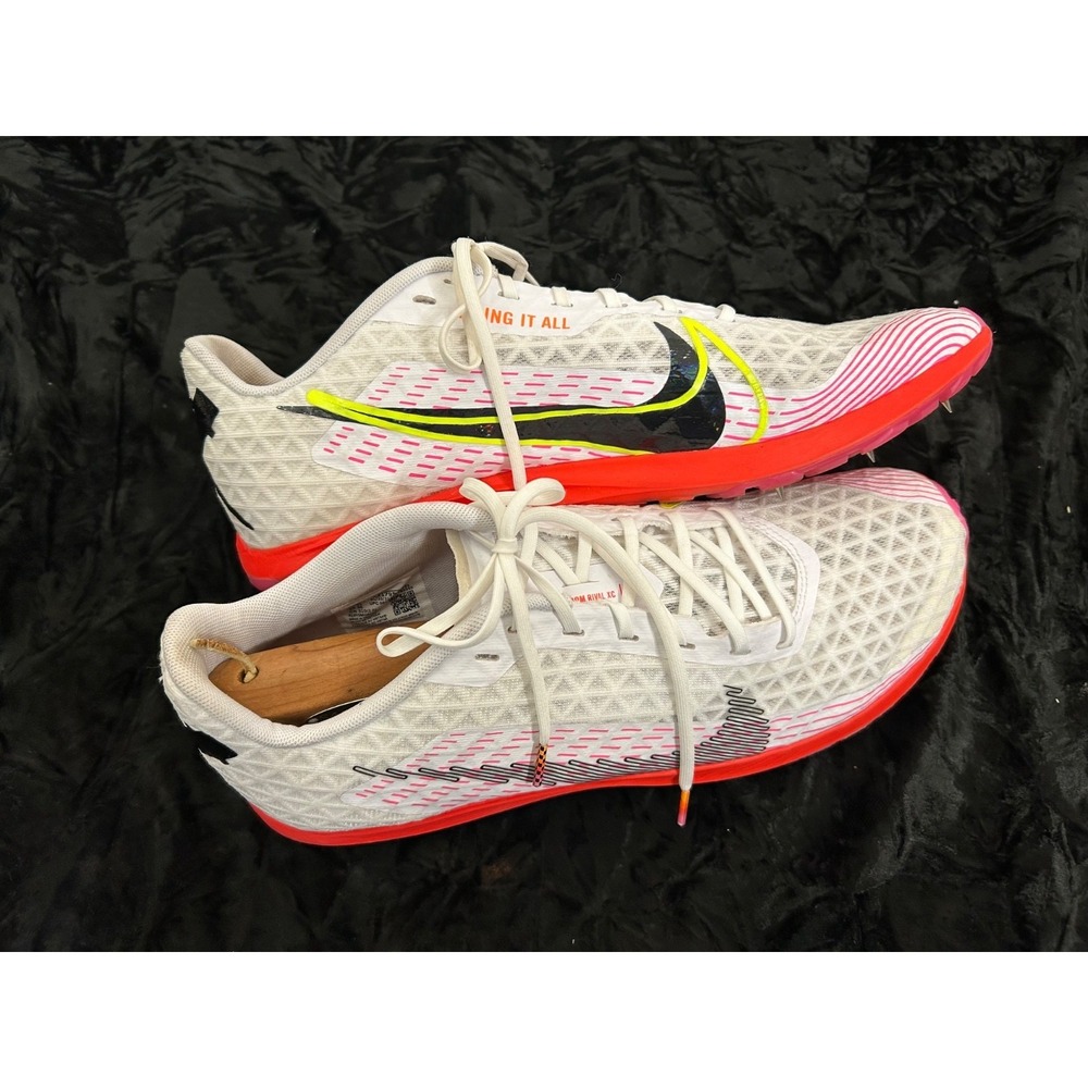 Nike Cross Country Shoes Zoom Rival XC 5 White/Crimson Mens Size 13 ~ CZ1795-102